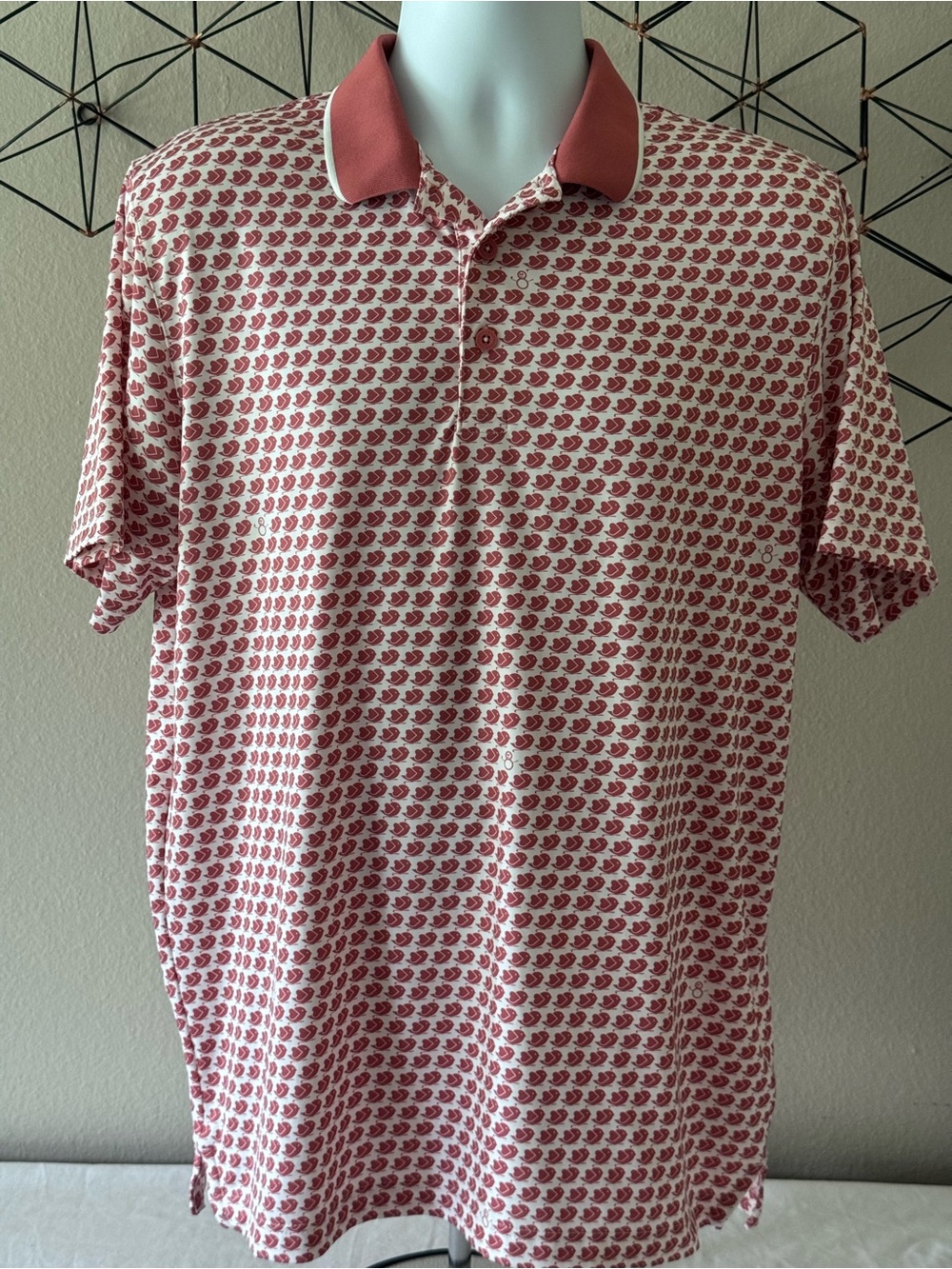 PUMA Love/H8 All Over Special Edition Heart Print Performance Golf Polo 
Men’s M
